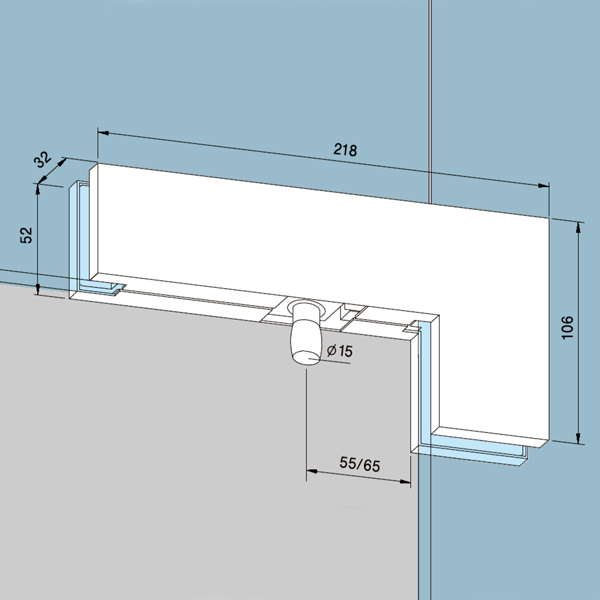 Kẹp cửa kính đỉnh L Glaze - Ảnh 2
