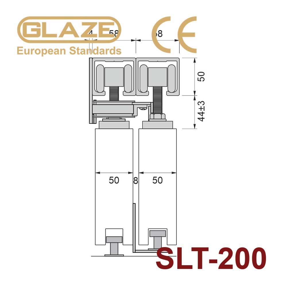 Cửa trượt lùa xếp lớp 200kg - Ảnh 4